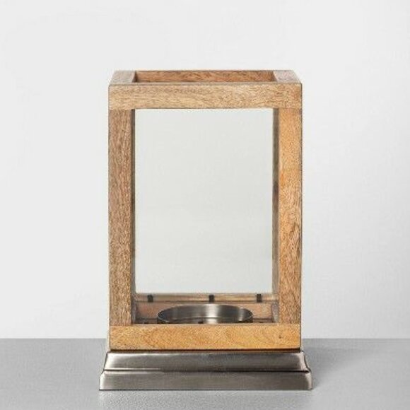 Magnolia Home - Hearth & Hand - Mango Wood & Glass Lantern - Picture 6 of 13